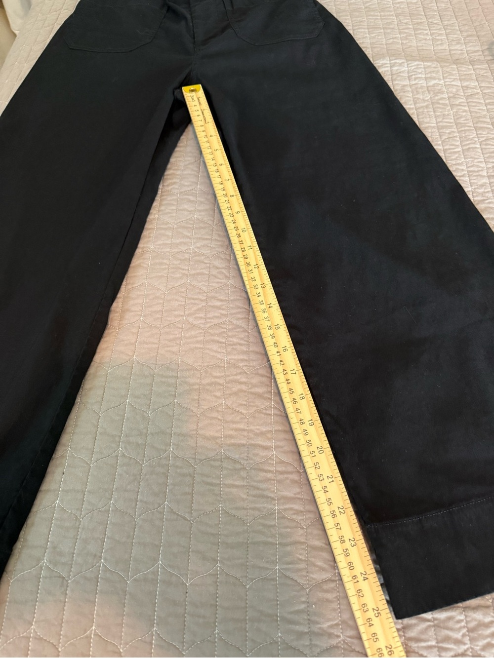 Maeve The Colette Black High-Rise Wide-Leg Pants in Magic Fabric - Picture 13 of 14